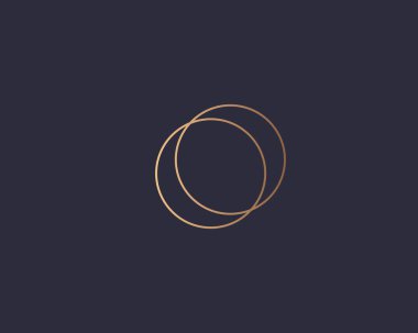 Soyut doğrusal harf O logo simgesi tasarımı modern minimal biçim illüstrasyonu. Premium vektör çizgisi amblemi işaret logotype