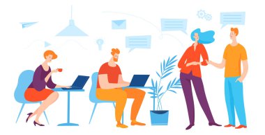 iş kartı vektör çizim karikatür 