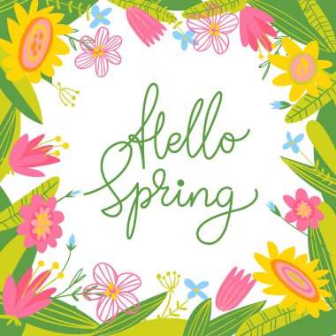 şirin Paskalya kartı, vektör çizim 