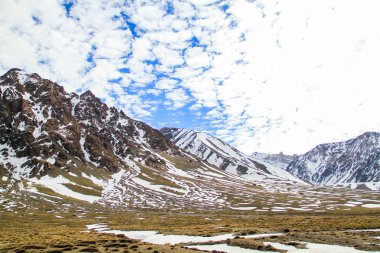 Mendoza Arjantin bölgede dağda kar