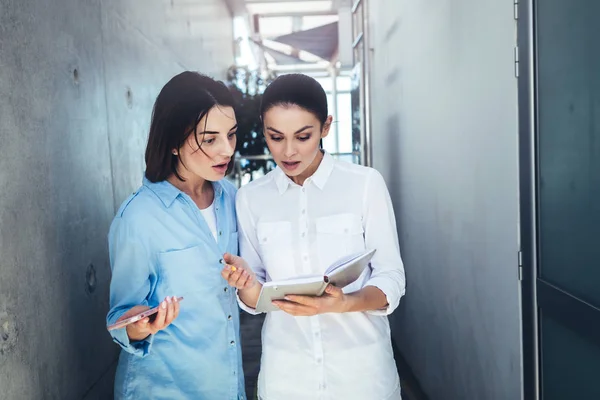 Collega's project problemen bespreken — Stockfoto