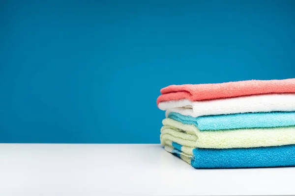 Fresh clean towels after laundry — Stock Photo, Image