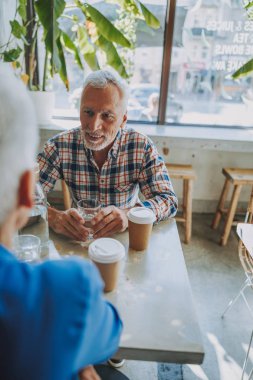 Küçük kafe stok fotoğraf keyifli toplantı zevk
