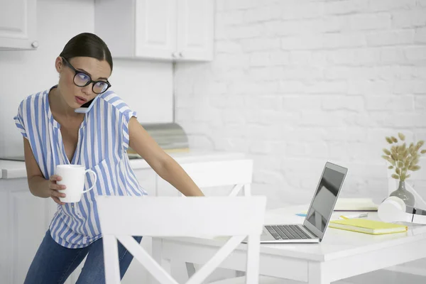 Doing three things at the same time stock photo