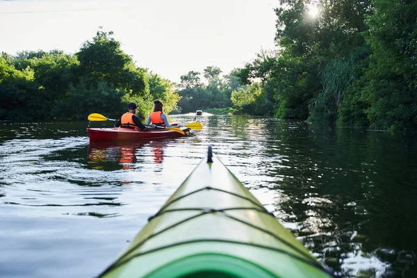 Primo piano colpo di naso di kayak — Foto Stock