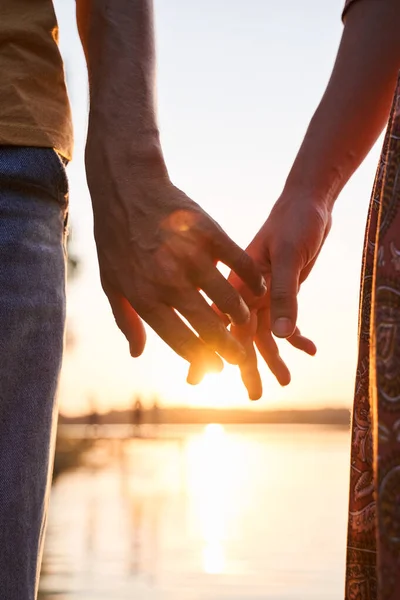 Hands touching to each other — Stock Photo, Image