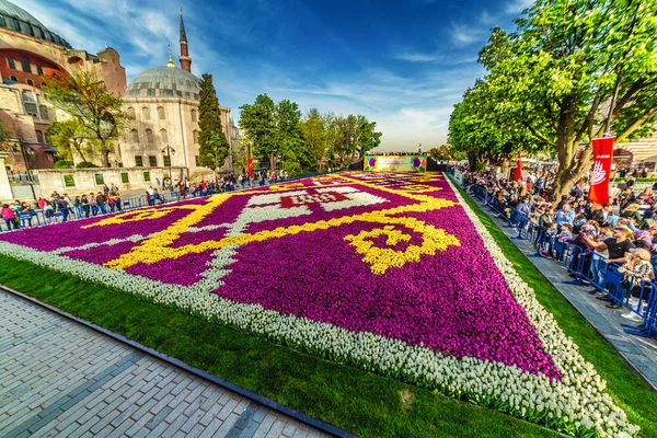 İstanbul, Türkiye 'deki dünyanın en büyük lale halısı