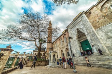 Bursa 'nın Ulu' yla ya da Büyük Cami 'yle olan tarihi bölümünün görüntüsü