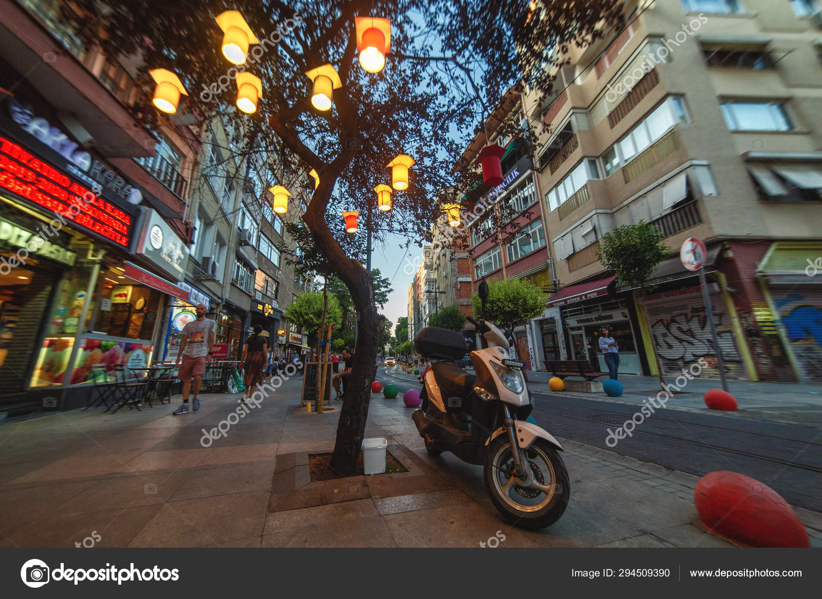 Kadikoy - Moda district and one most popular street Asian side of Istanbul – Stock Editorial Photo © lira_joggi #294509390