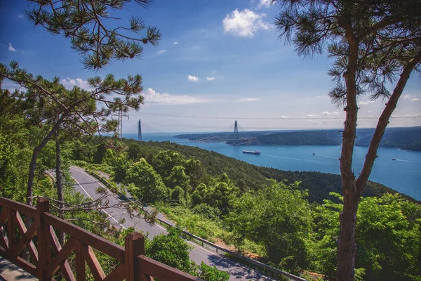 Vue du pont du Bosphore et du sultan Yavuz Selim — Photo