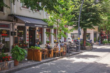 Uskudar ilçesinde geleneksel Kuzguncuk evleri