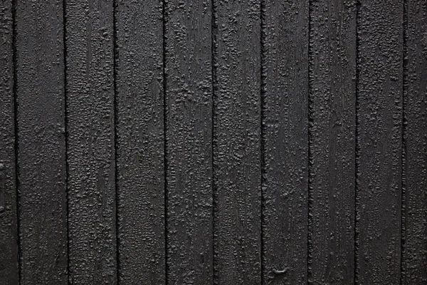 Board Wall Made Black Tarred Wood — Stock Photo, Image