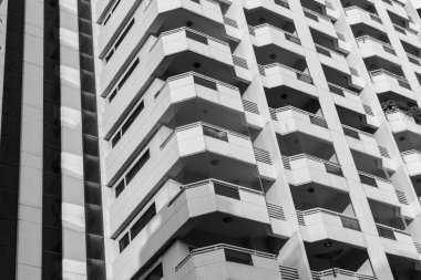 Yüksek doğmak desen ve arka plan bina modern