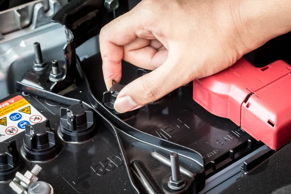 Cargador Batería Coche Taller Reparación Automóviles — Foto de Stock