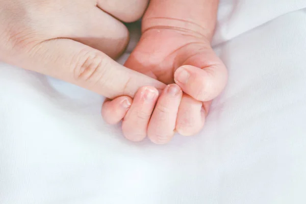 手の母親と赤ちゃんの手 — ストック写真