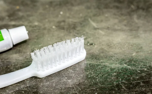 Зубная Щетка Трубочка Зубной Пасты — стоковое фото