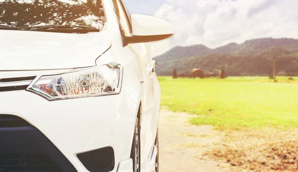 Car Traveling Mountain Road — Stock Photo, Image