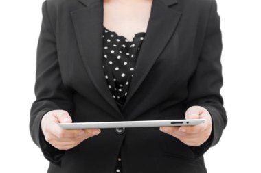 iş kadını holding tablet