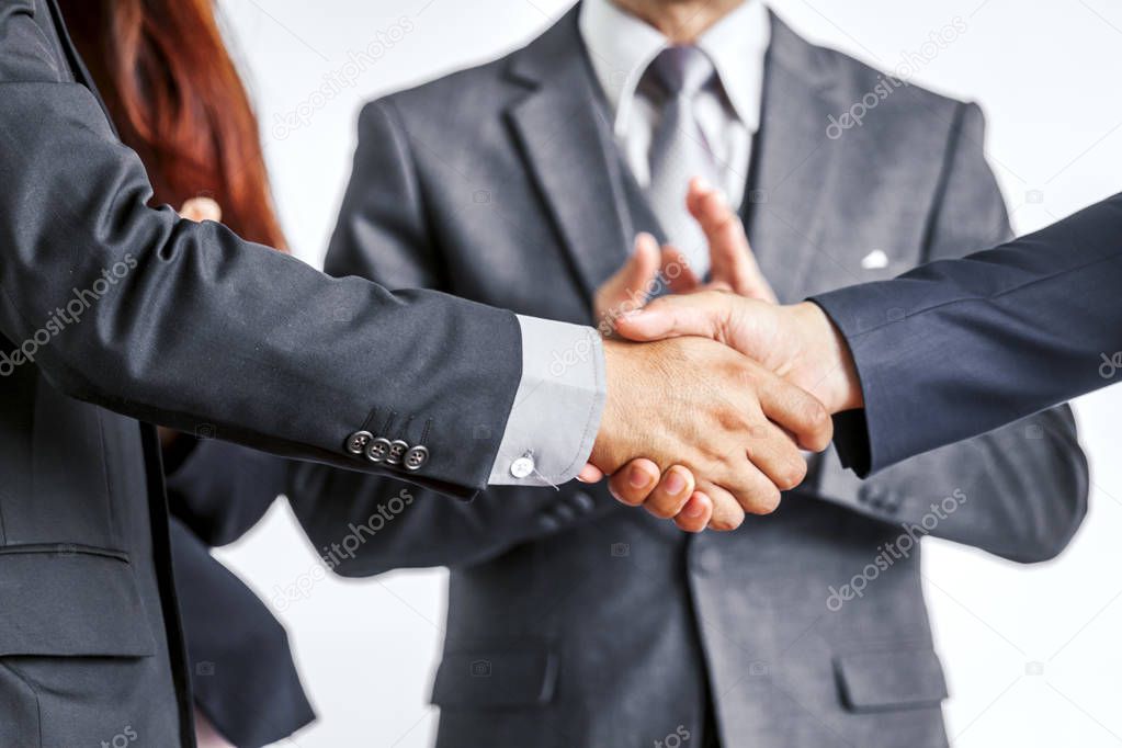 Handshake of business partners