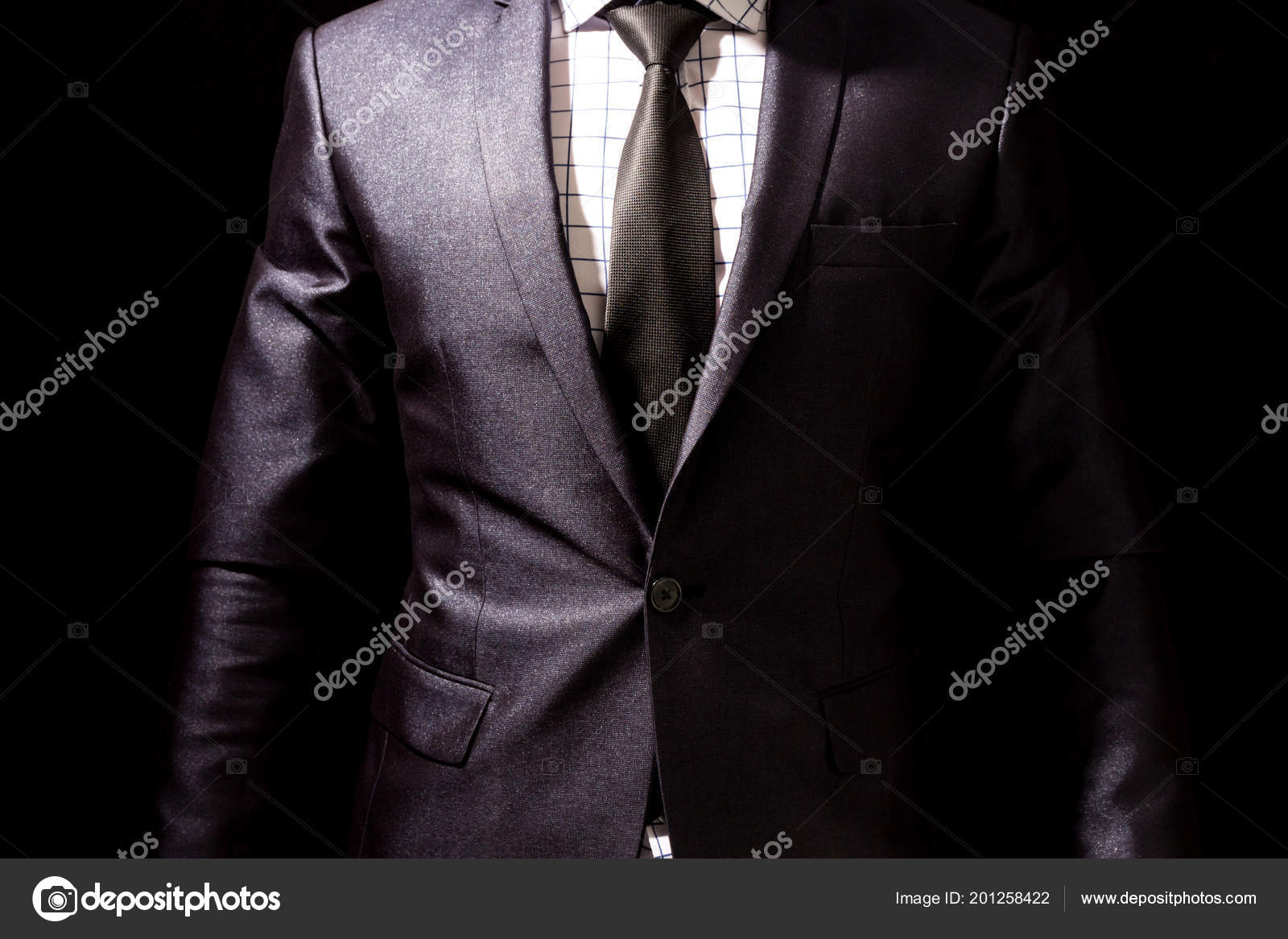 Businessman Black Suit Black Background Stock Photo by ©assumption111 ...