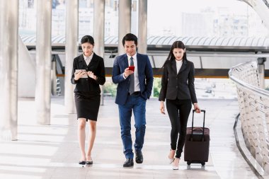 Grup iş takım street yürüyüş