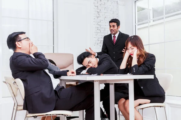 Group Business People Sleeping Meeting — Stock Photo, Image