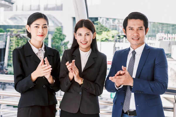 Business People Clapping Hands Meeting — Stock Photo, Image