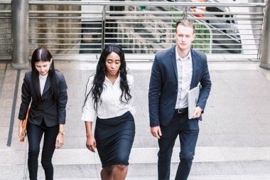 Grup iş takım street yürüyüş