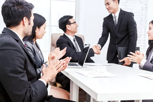 Business People Clapping Hands Meeting — Stock Photo, Image