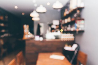 Kahve dükkanı iç arka plan bulanıklık