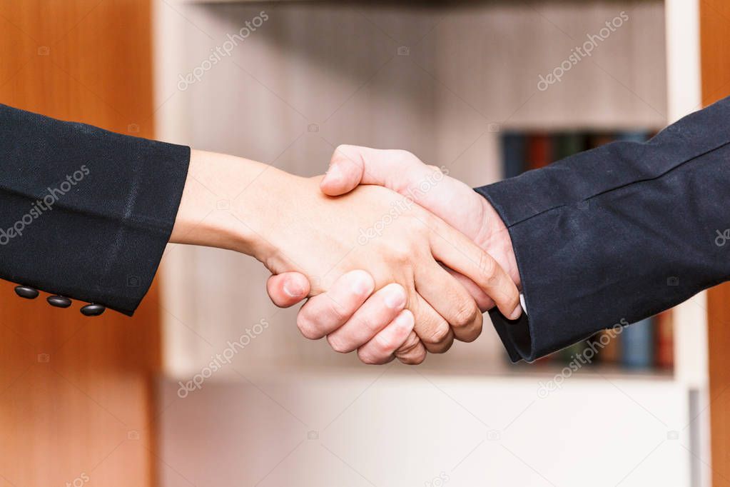 Handshake of business partners