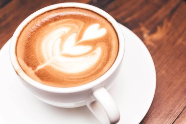 Kahve latte sanat kafe ahşap tablo