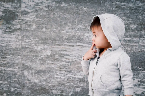 Portrait Little Baby Boy Jacket — Stock Photo, Image