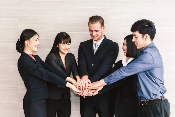 Business Teamwork Stack Hands Teamwork Konzept — Stockfoto