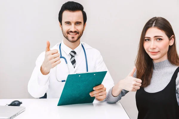 Patiënt Van Arts Vrouw Hospital Healthcare Geneeskunde — Stockfoto