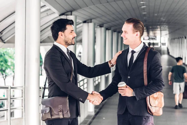 Success Handshake Business Partners Partnership Approval Thanks Gesture Concept — Stock Photo, Image