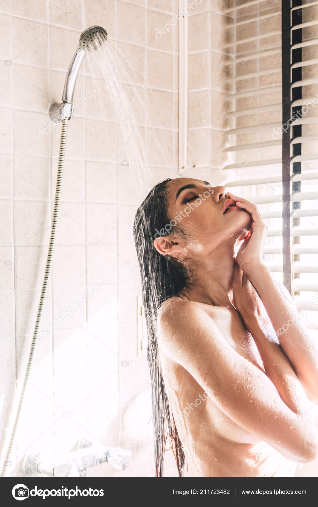 Beautiful Women Shower Soap Bathroom Stock Photo by ©assumption111 211723482