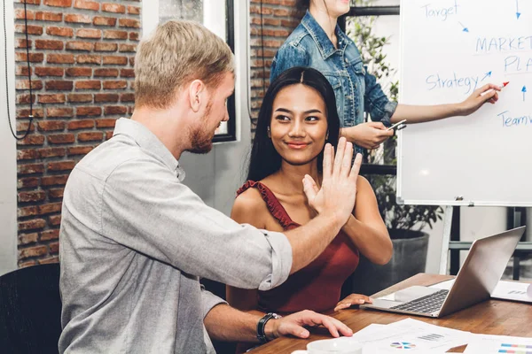 Successful Business Team Giving High Fives Gesture — Stock Photo, Image