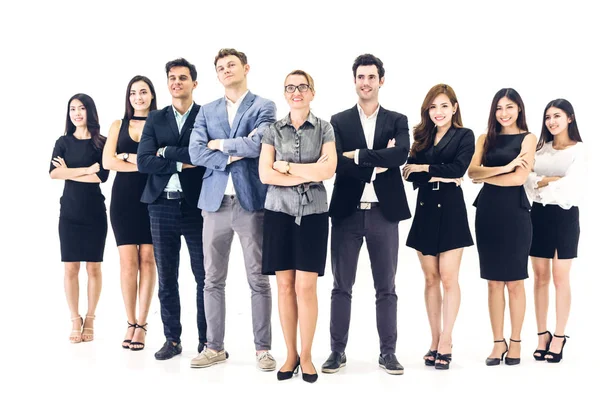 Grupul de oameni de afaceri profesioniști casual care par încrezători — Fotografie, imagine de stoc