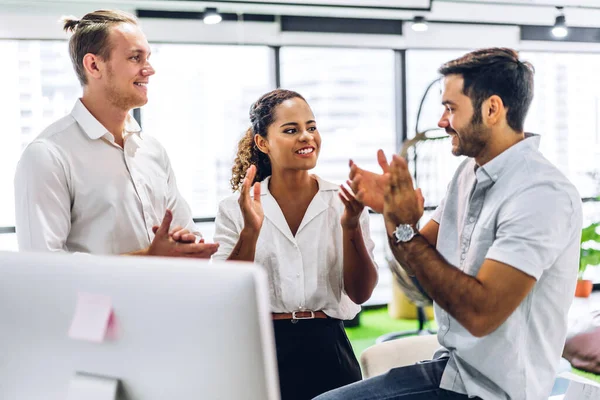 Group Professional Business Meeting Discussing Strategy New Startup Project Creative — Stock Photo, Image