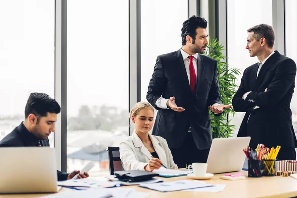 Group Professional Business Meeting Discussing Strategy New Startup Project Creative — Stock Photo, Image