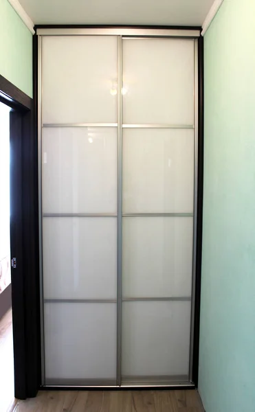 Шкаф Раздвижными Дверями Мебель Дизайн Интерьера — стоковое фото