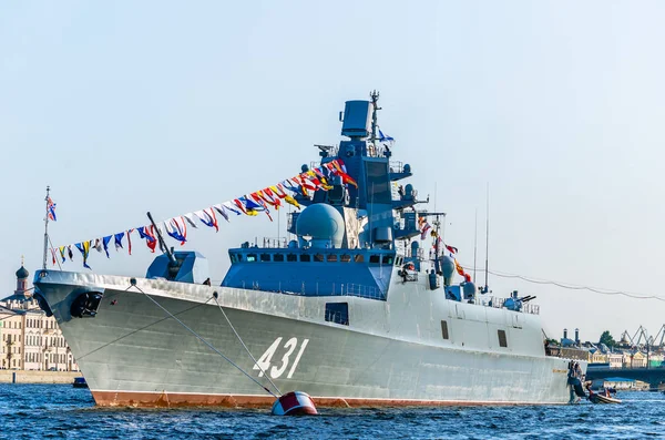 San Petersburgo Rusia Julio 2019 Frágil Almirante Kasatonov Vísperas Del — Foto de Stock