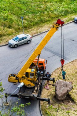 Granit kaya hava görüntüsü yükleniyor