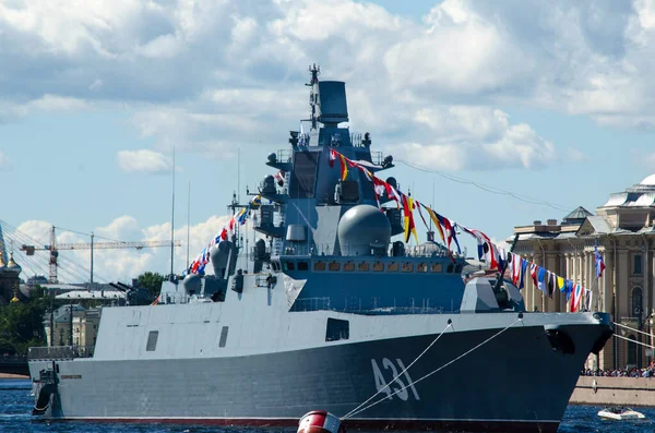 Petersburg Rusia Julio 2020 Frágil Almirante Kasatonov Vísperas Del Día — Foto de Stock
