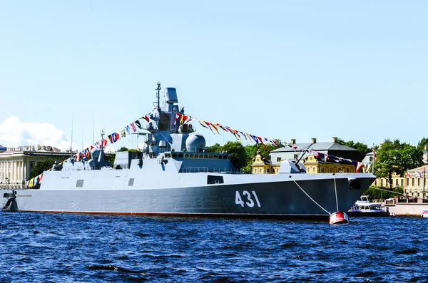 Petersburg Rusland Juli 2020 Fregatadmiraal Kasatonov Aan Vooravond Van Dag — Stockfoto