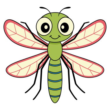 Beyaz arka planda sevimli yusufçuk arabası.