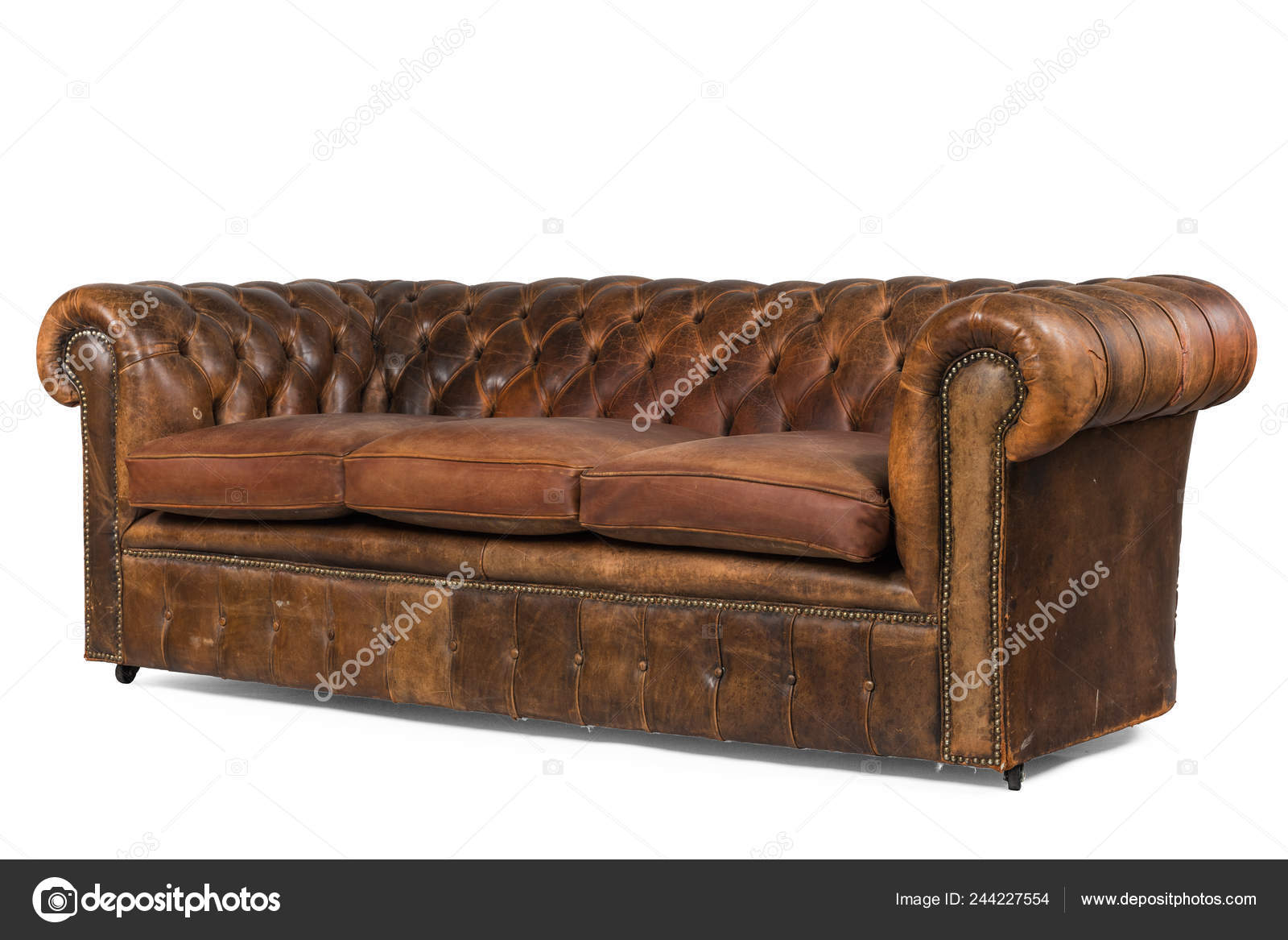 Antique leather sofa