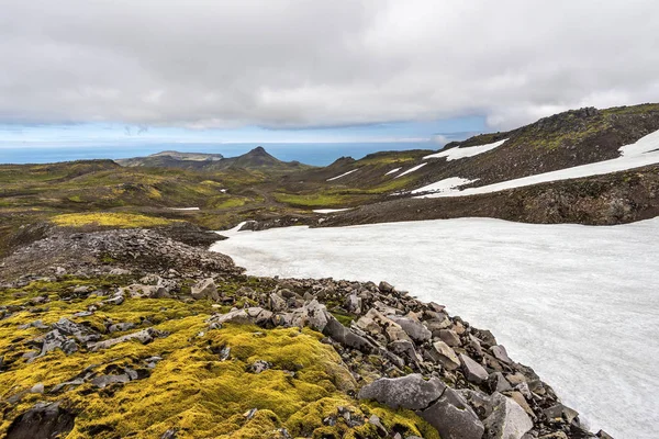 Krajobraz z Parku Narodowego Snaefellsjokull w penin Snæfellsnes — Zdjęcie stockowe