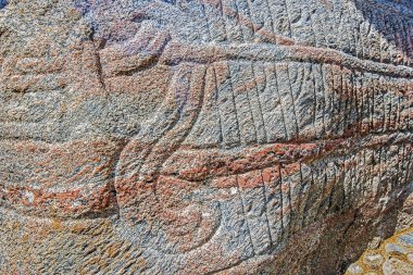 Viking geçmişinde Harald s Runestone üzerinde runik yazıtlar